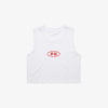2's Crop Tank White